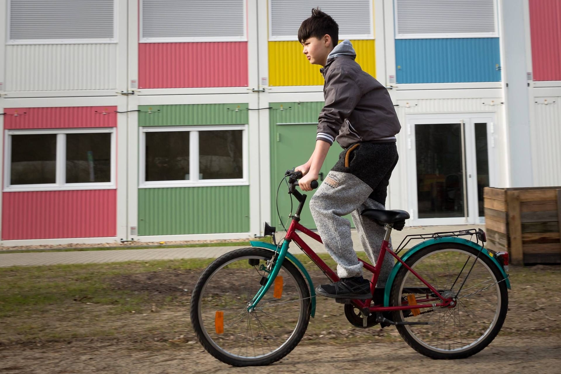 Ein Junge auf einem Fahrrad: Bei Sprick Cycle geht es nicht mehr weiter.