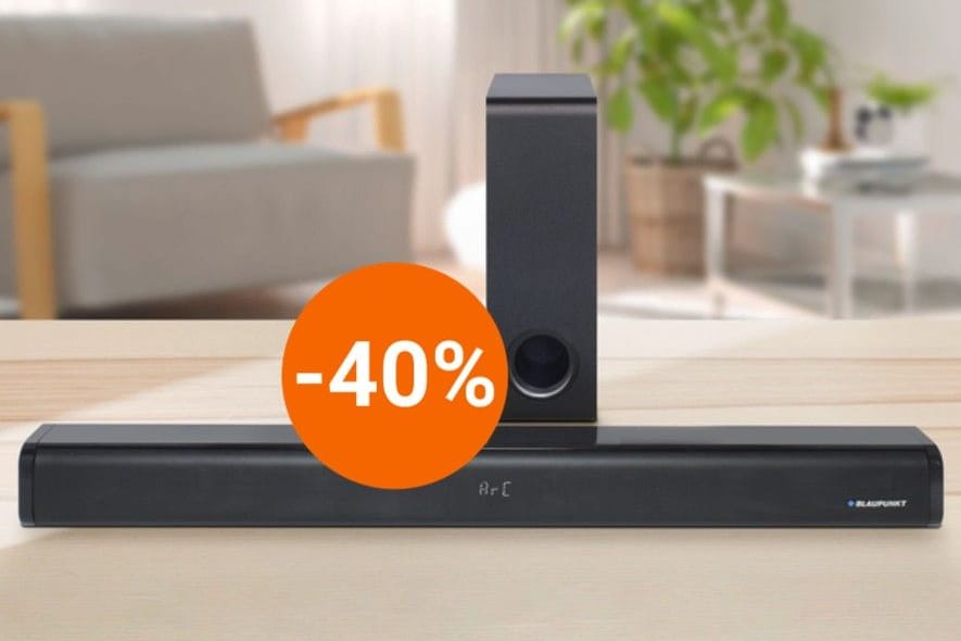 Aldi hat im Onlineshop eine Blaupunkt-Soundbar mit Subwoofer zum Tiefpreis unter 75 Euro im Angebot.