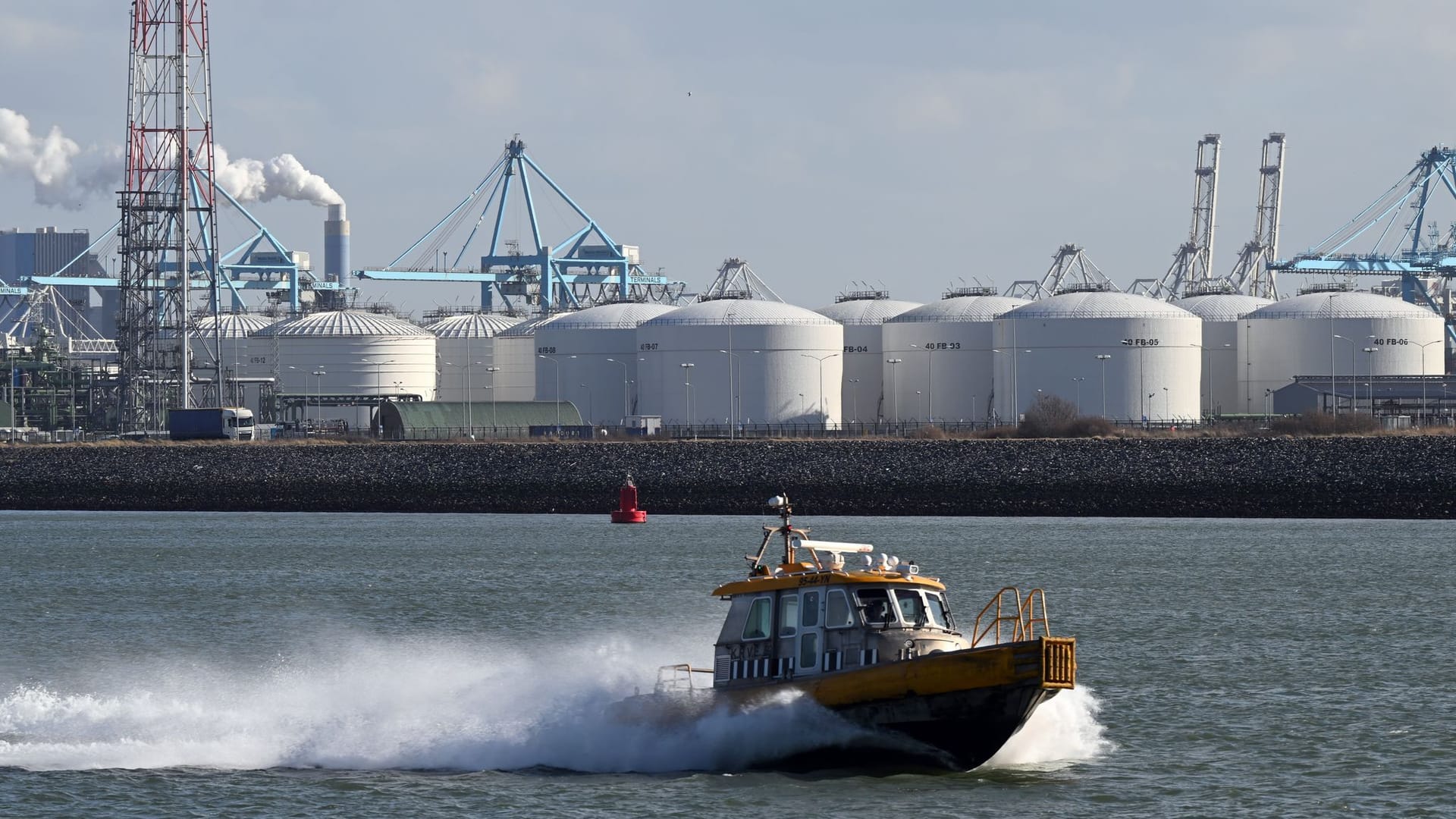 LNG-Importterminal in Rotterdam