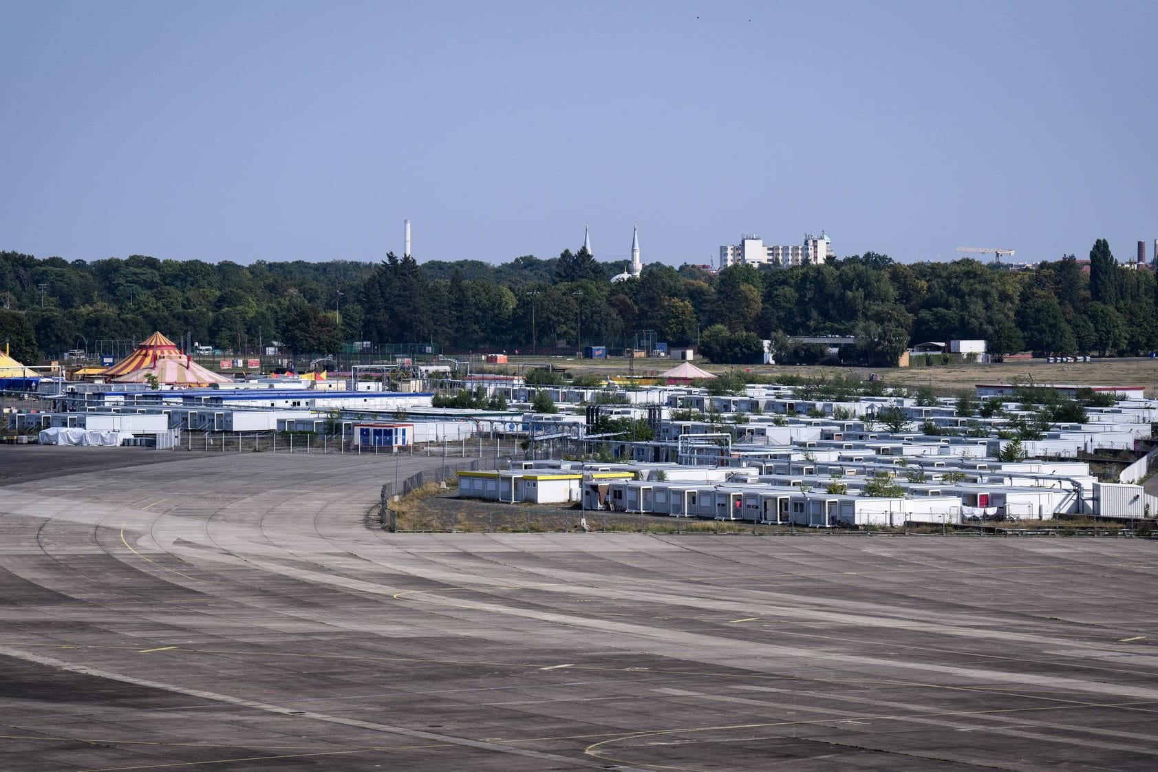 Flüchtlingsunterkünfte auf dem Tempelhofer Feld