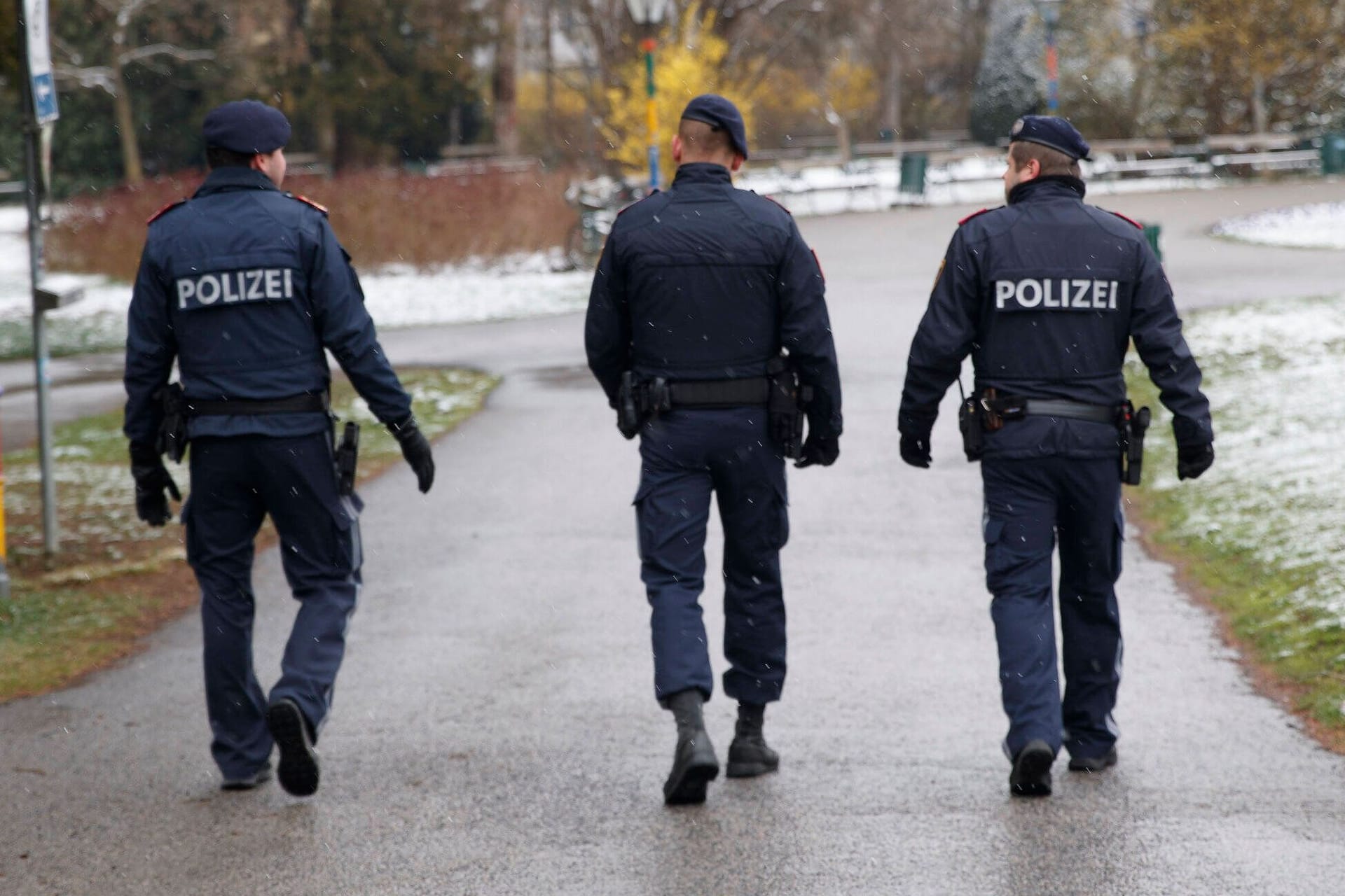 Polizisten in Graz (Archivbild): Die Ermittler suchen den Täter mit Hochdruck.