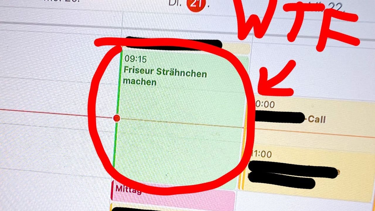 Dieses Foto teilte der Hamburger Unternehmer Kai-Gunnar Hering auf LinkedIn. Es soll den Eintrag einer Mitarbeiterin zeigen.