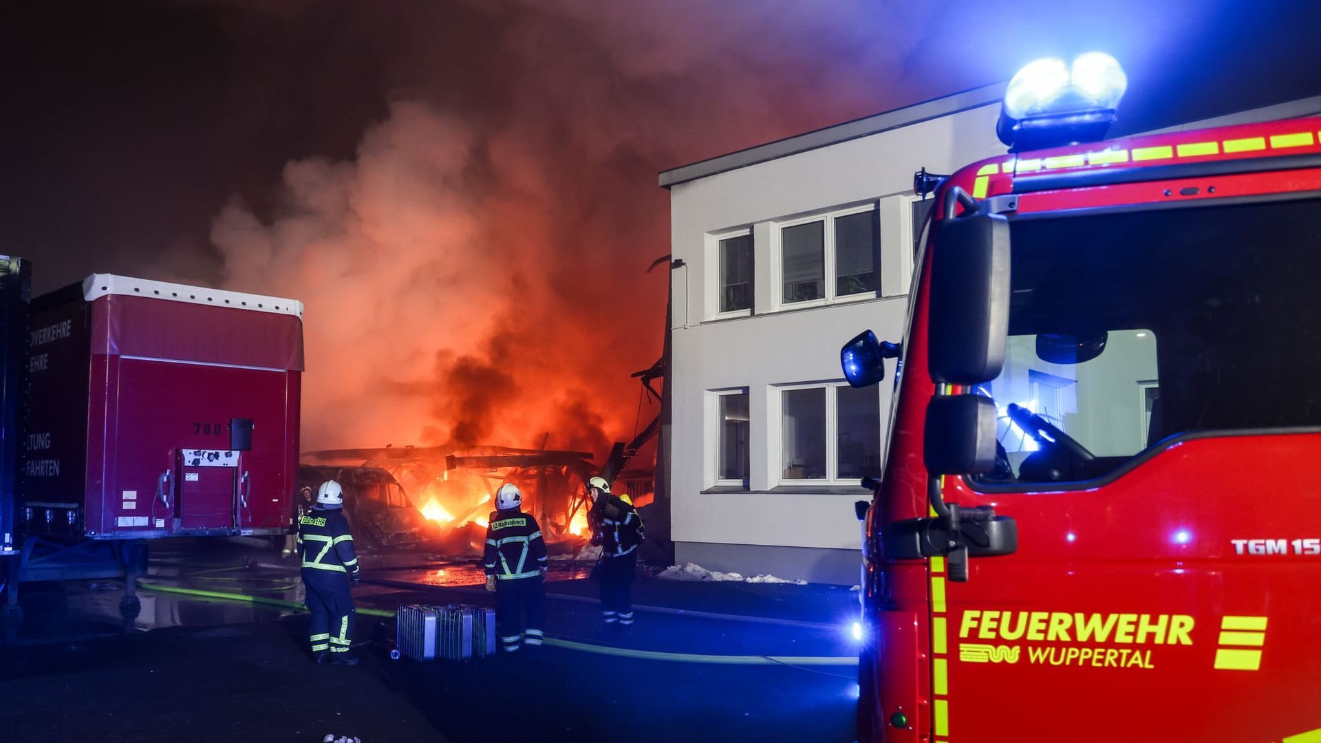 Feuer in Wuppertal