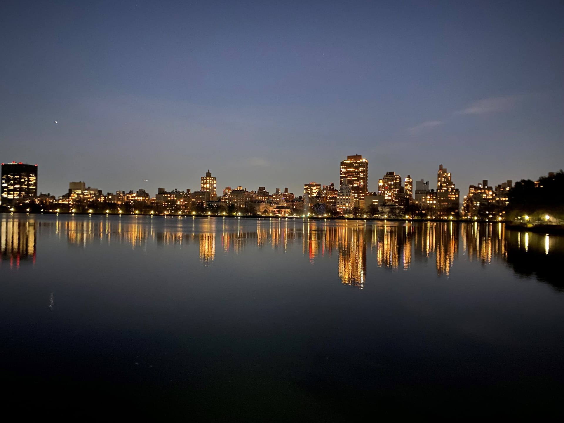 Blick über das Reservoir im Central Park: New York gilt als eher liberal, obwohl Trump selbst hierherkommt.