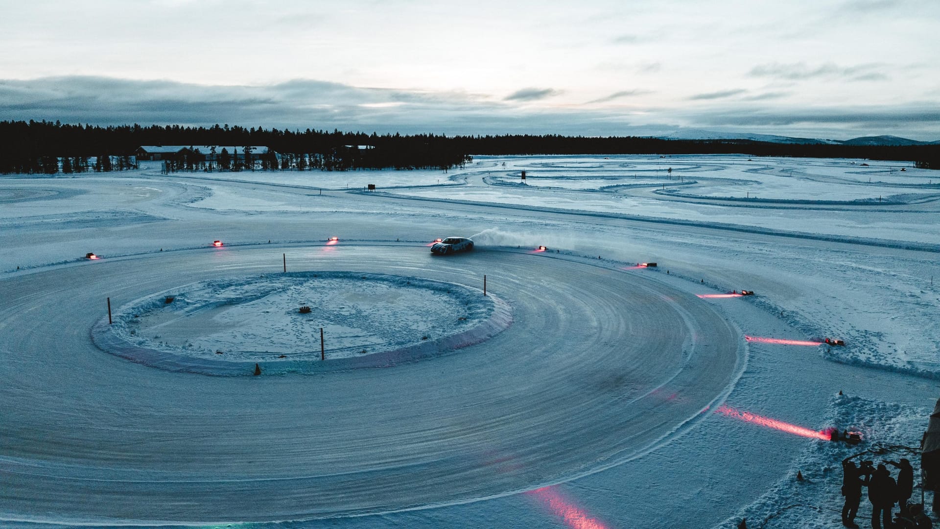 Driftbahn: 59 Meter maß sie im Durchmesser.