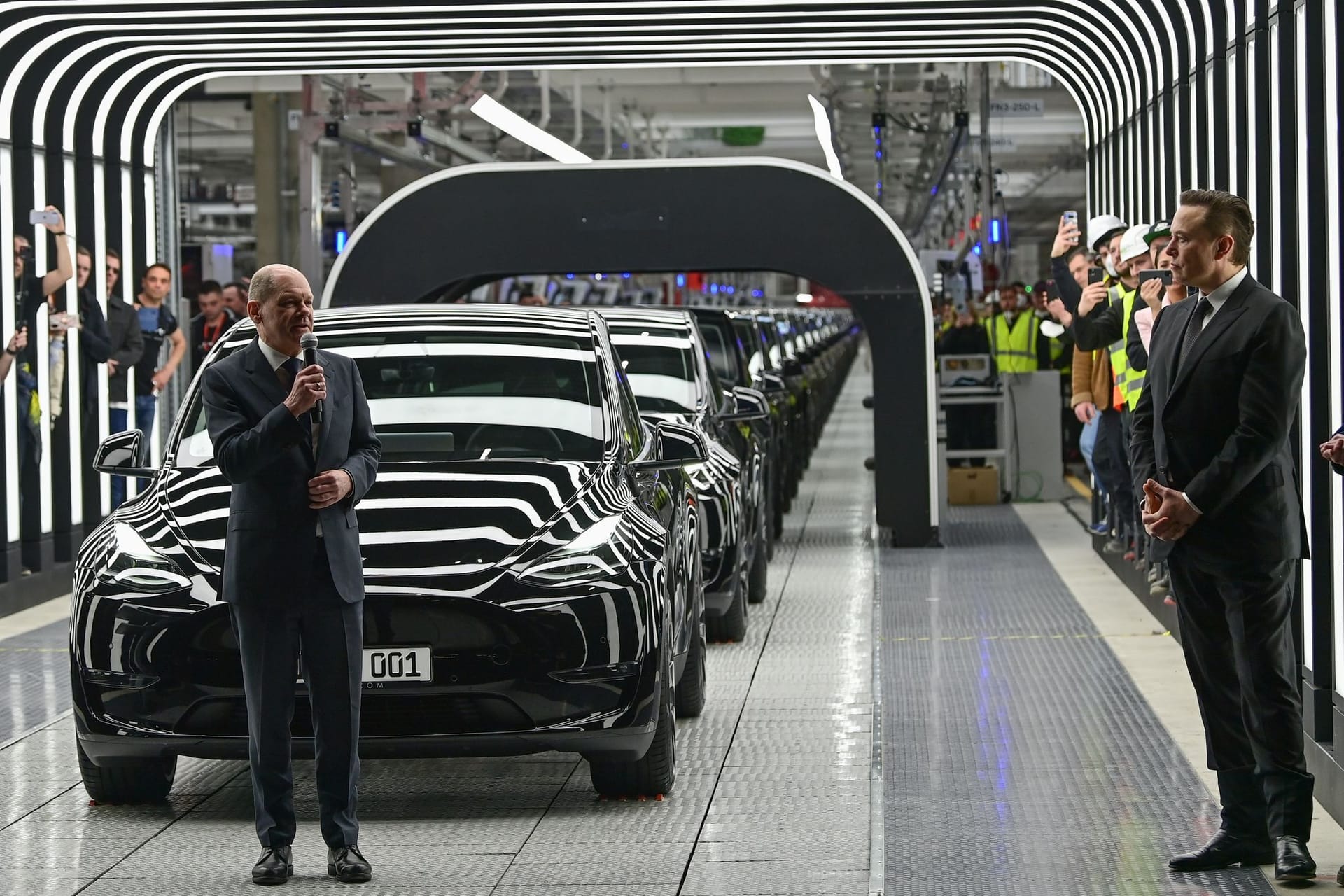 Eröffnung Tesla-Fabrik Berlin Brandenburg