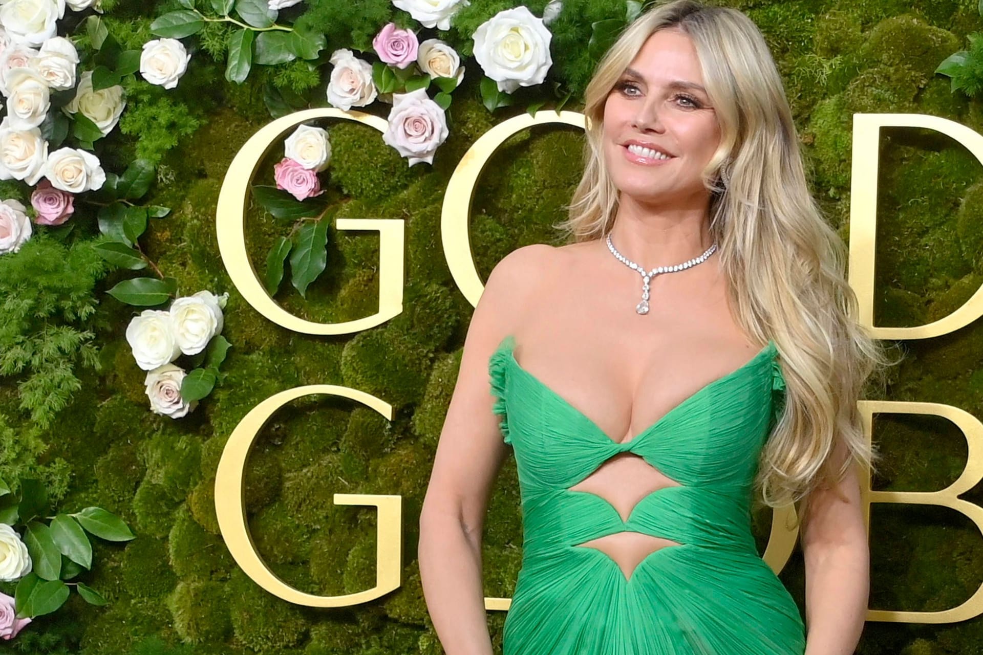 Heidi Klum: Bei den 82. Golden Globe Awards setzte das Model auf Grün.