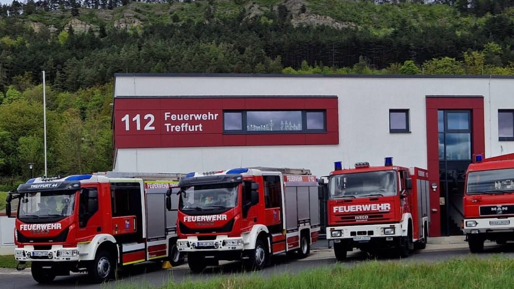 Die Feuerwehr Treffurt (Archivbild): Die Ursache des Brandes ist noch unklar.