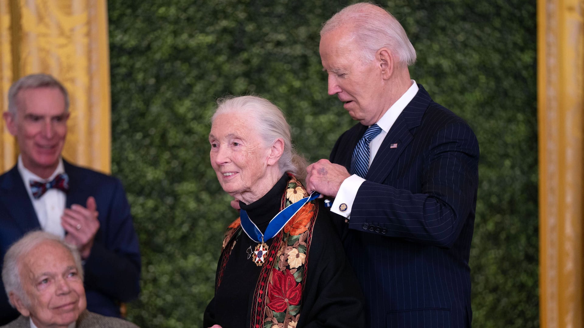 Jane Goodall ist eine angesehene Wissenschaftlerin, erhielt Anfang Januar die "Medal of Freedom" in den USA.