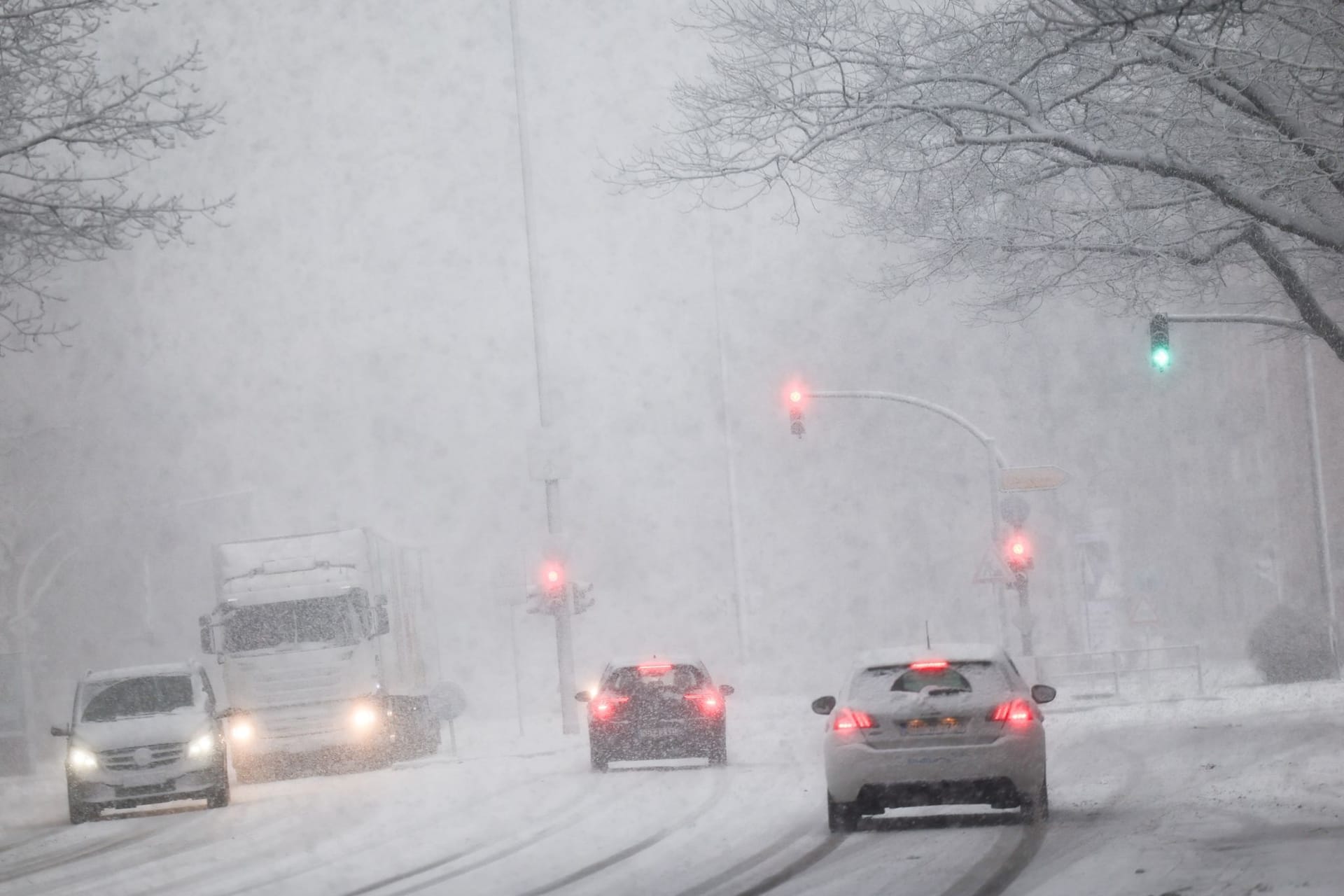 Schnee in Hamburg