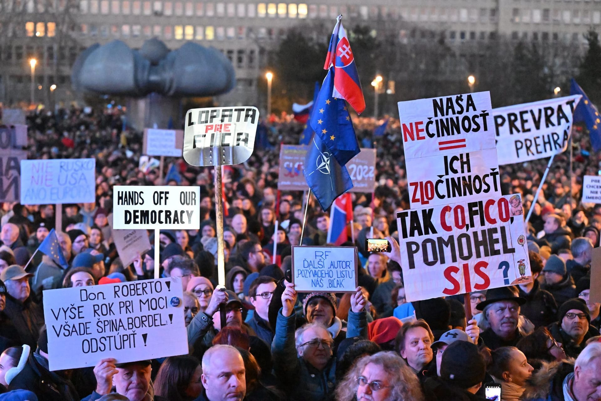 Proteste in Bratislava