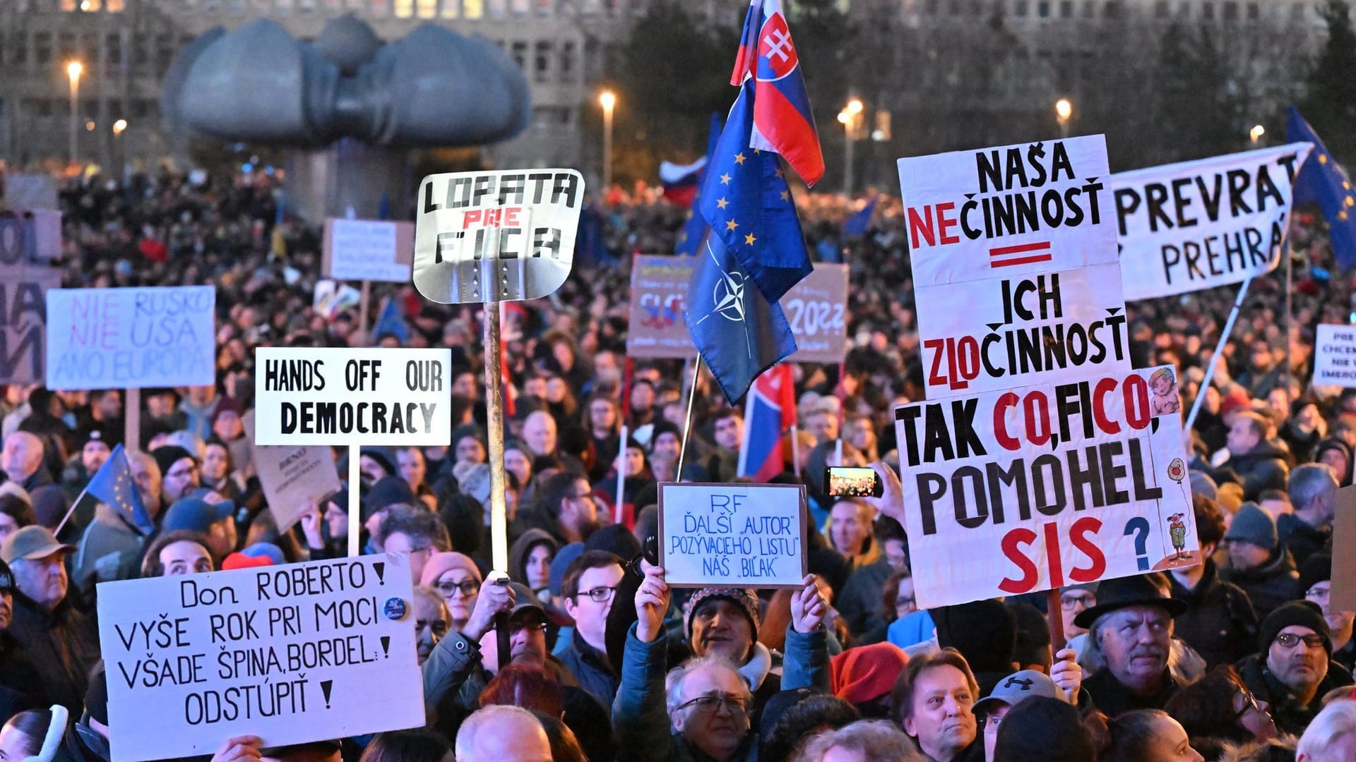 Proteste in Bratislava