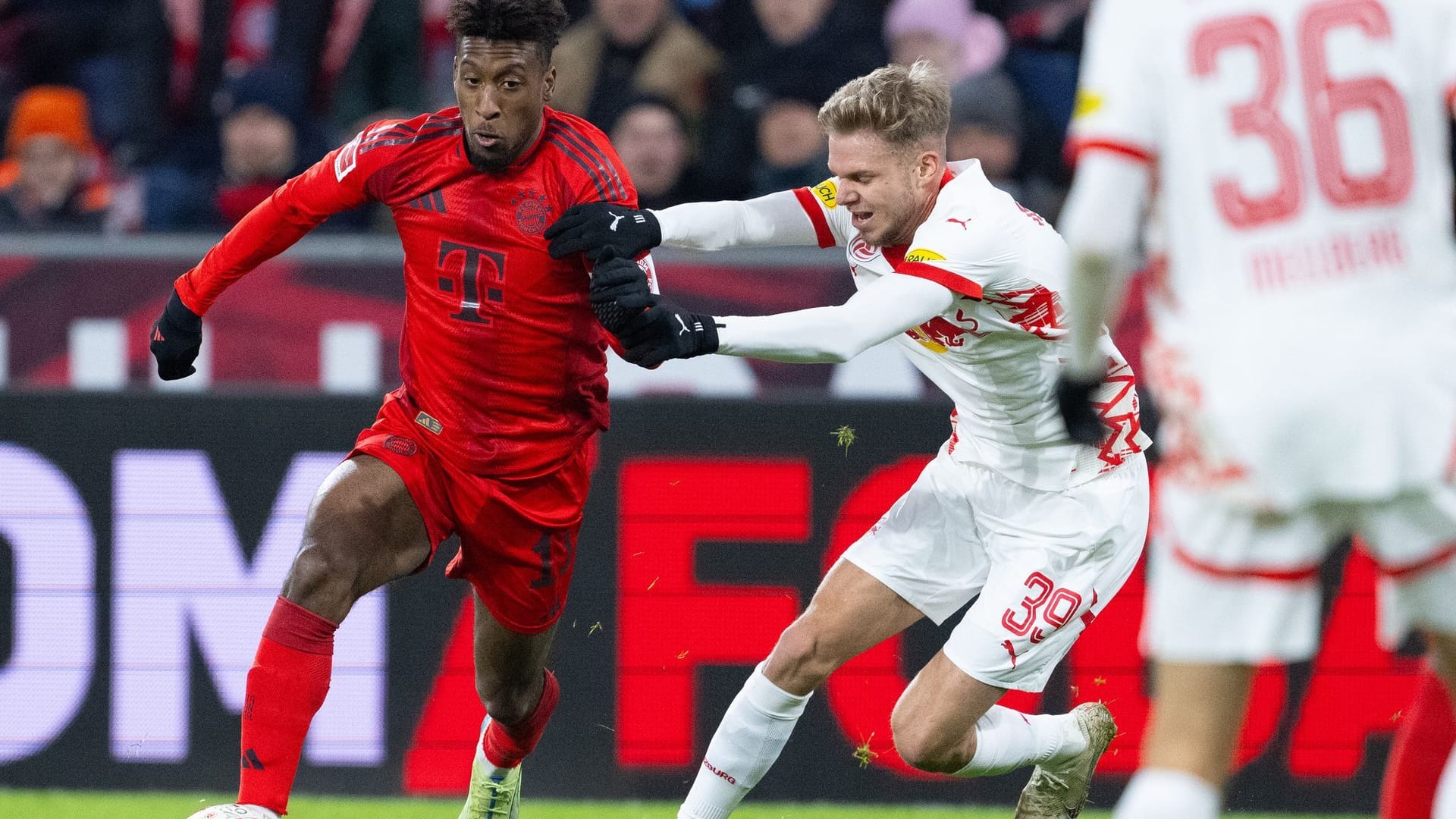 Kingsley Coman (l.): Er kehrt aus einer Verletzungspause zurück.