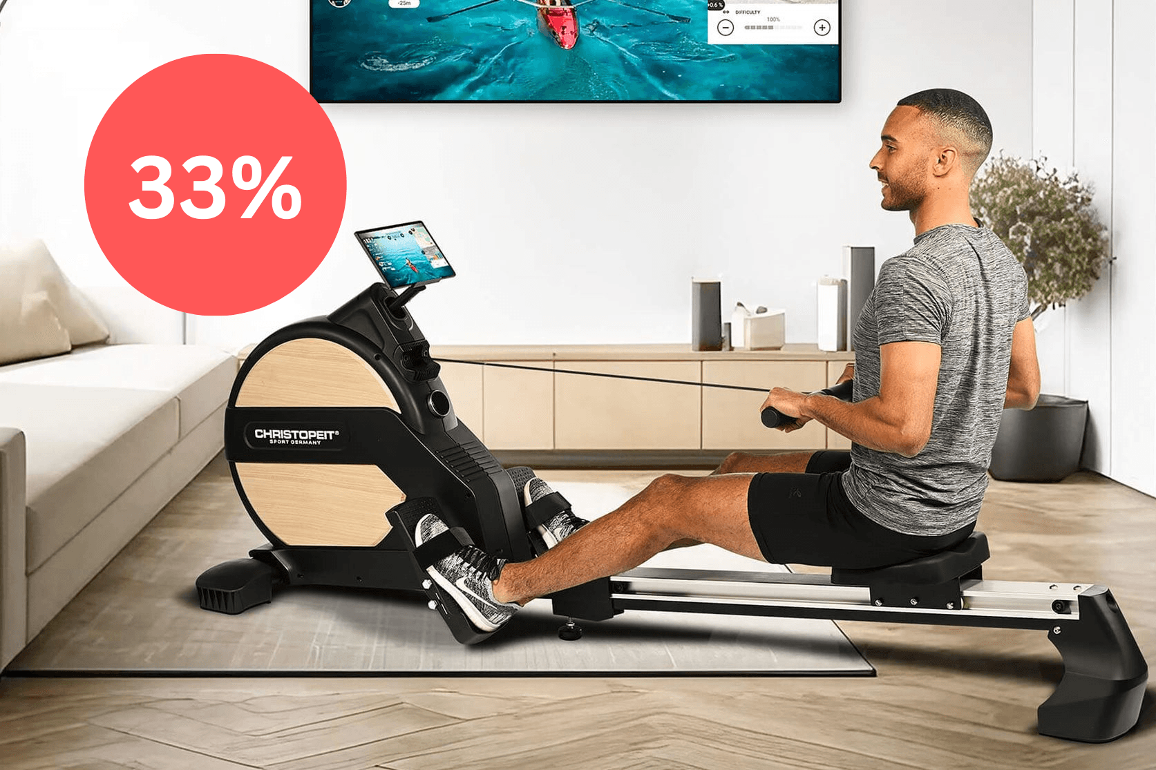 Fitnessgerät bei Lidl zum Sparpreis im Angebot: Sichern Sie sich ein Rudergerät für Ihr Fitnessstudio Zuhause.