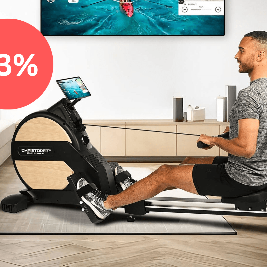 Fitnessgerät bei Lidl zum Sparpreis im Angebot: Sichern Sie sich ein Rudergerät für Ihr Fitnessstudio Zuhause.