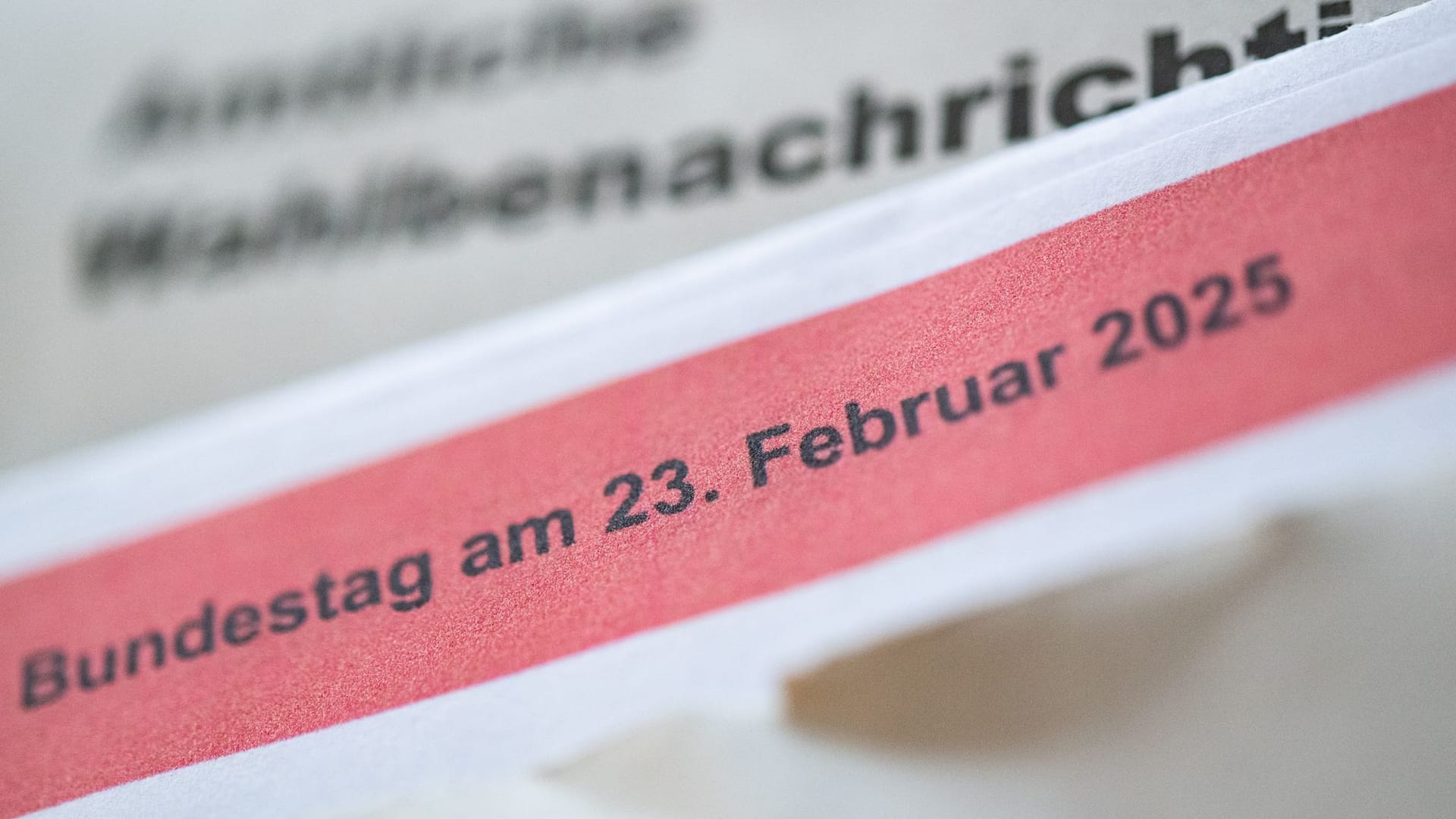 Bundestagswahl 2025 - Wahlbenachrichtigung Bundestagswahl 2025 - Wahlbenachrichtigung