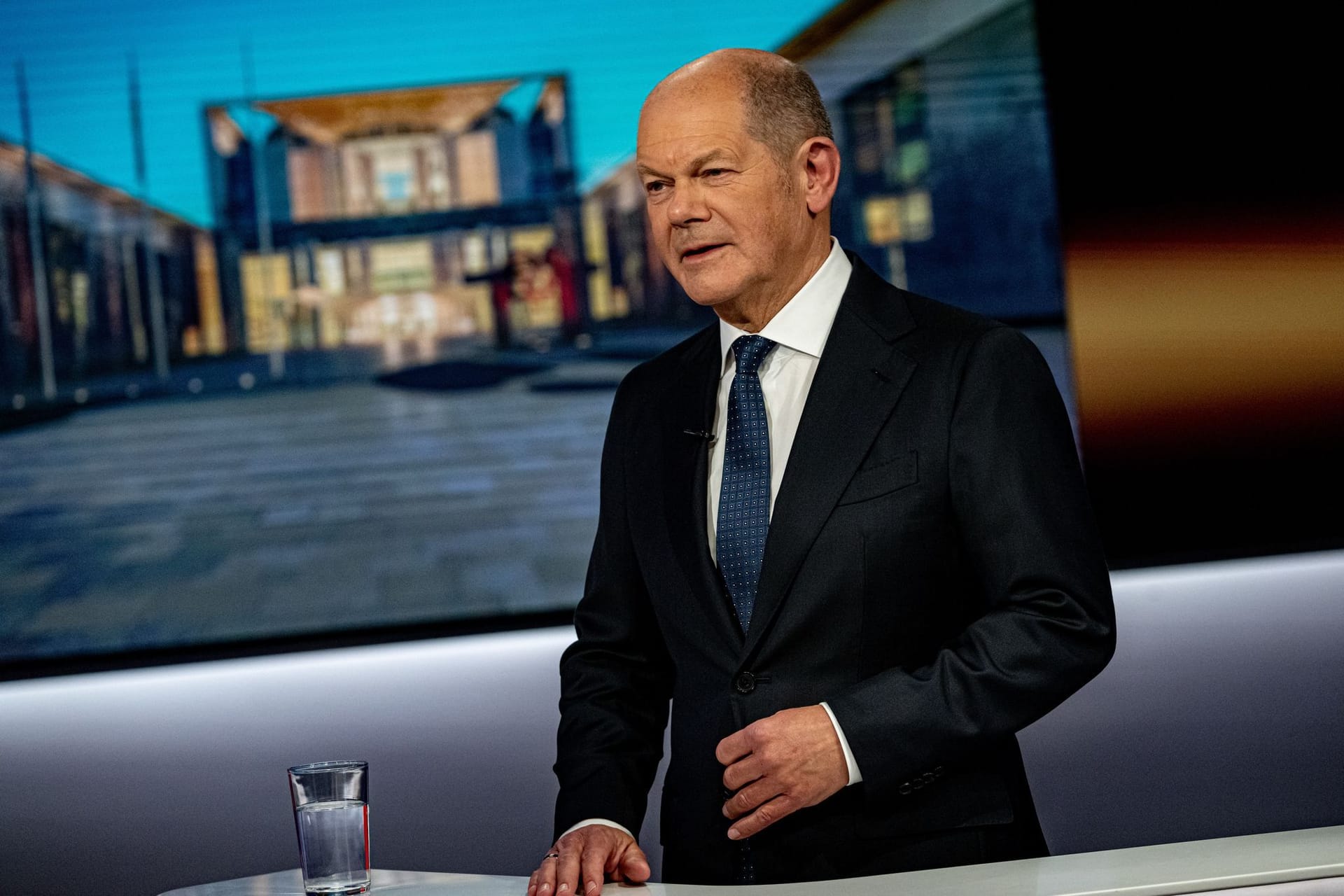 Aufzeichnung RTL Direkt mit Scholz