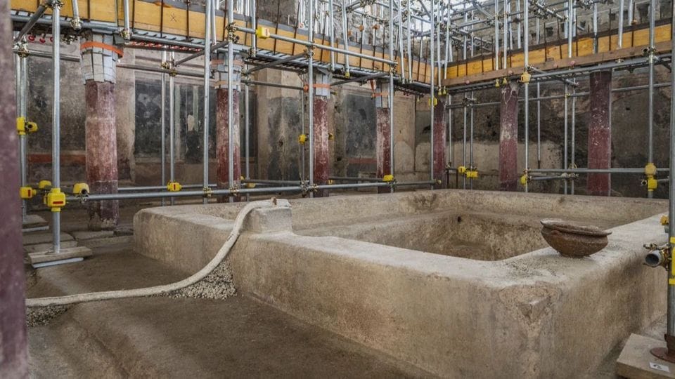 Archäologen entdecken Badehäuser in einem wenig erforschten Gebiet von Pompeji.