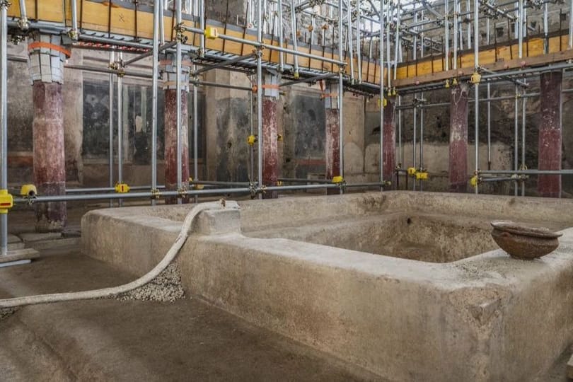 Archäologen entdecken Badehäuser in einem wenig erforschten Gebiet von Pompeji.