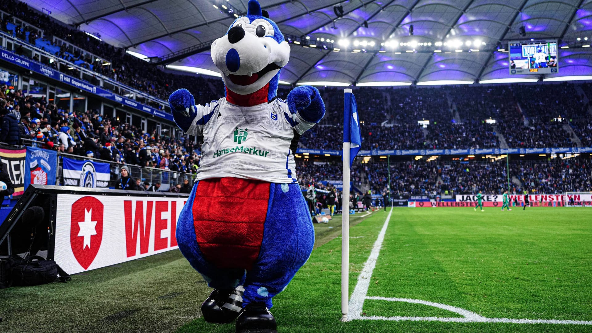 Dino Hermann im Volksparkstadion (Archivbild): Am 11. Februar dürfen die HSV-Frauen erstmals in der großen Arena spielen.