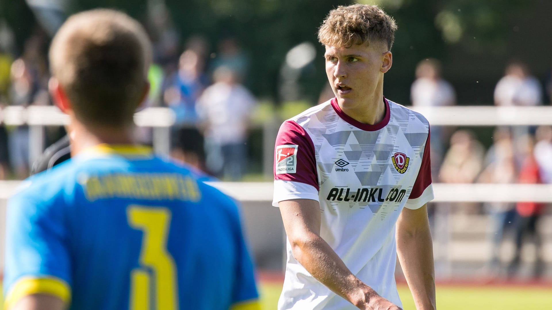 Phil Harres im Sommer 2021 in der Saisonvorbereitung mit Dynamo Dresden.