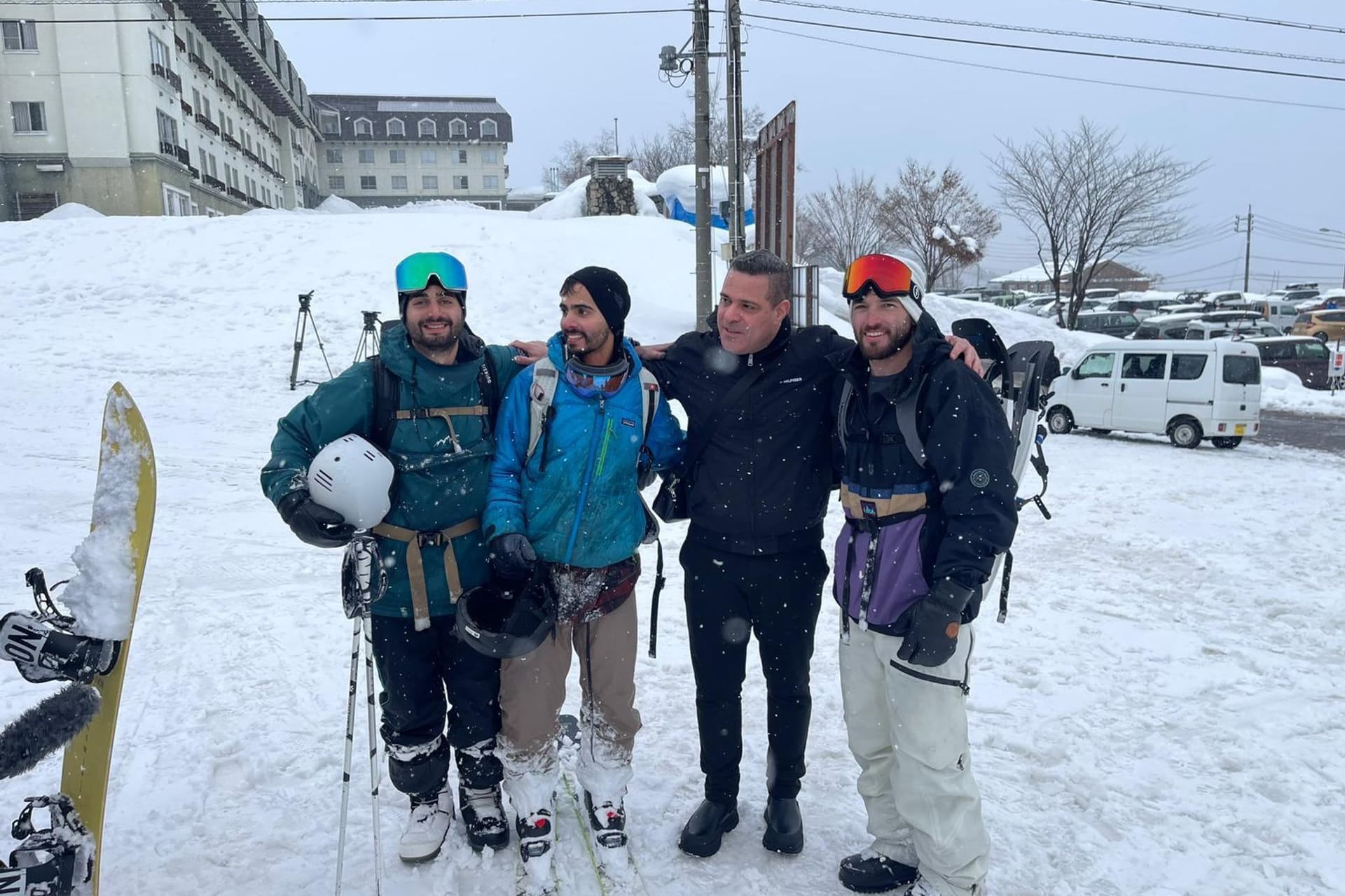 Gerettete Snowboarder