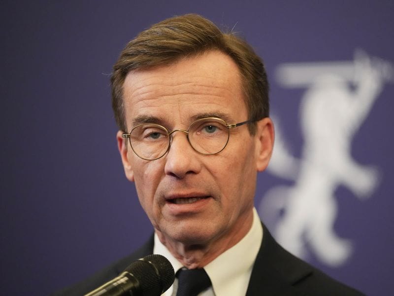 Der schwedische Ministerpräsident Ulf Kristersson.