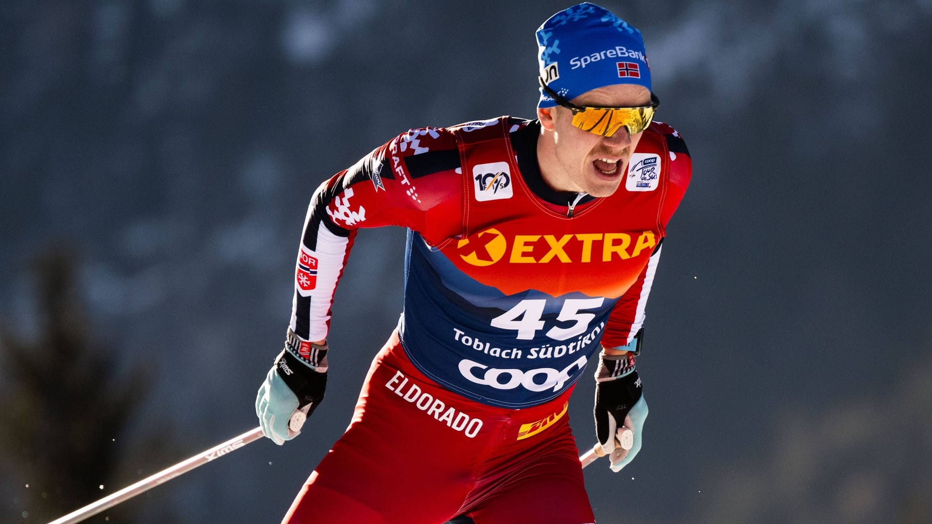 Jan Thomas Jenssen bei einem Wettkampf: Der Norweger wurde fast von einem Baum erschlagen.