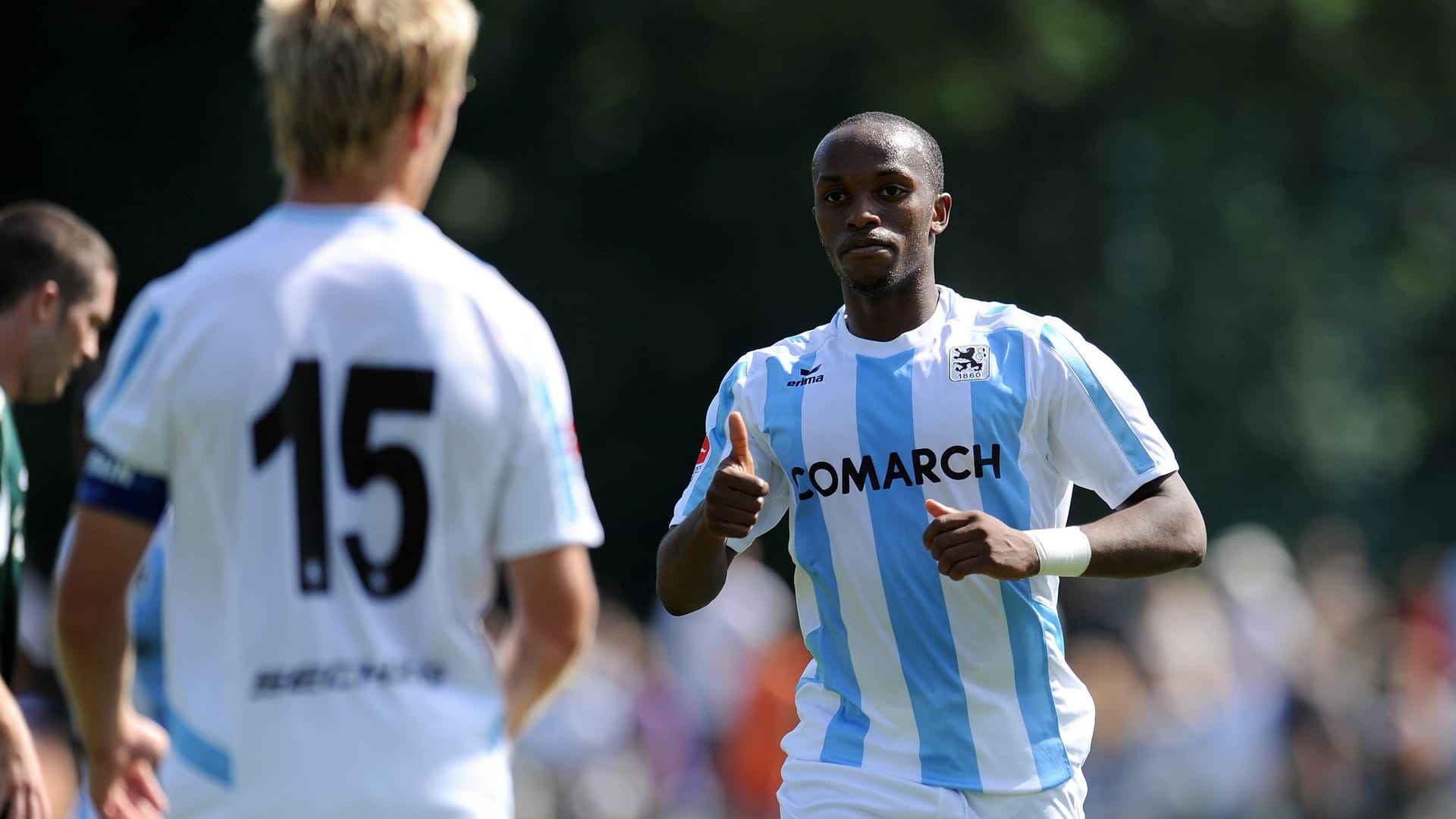 Savio Nsereko im Trikot von 1860 München (Archivbild): Die "Löwen" setzten ihn 2010 nach nur dreieinhalb Monaten wieder vor die Tür.