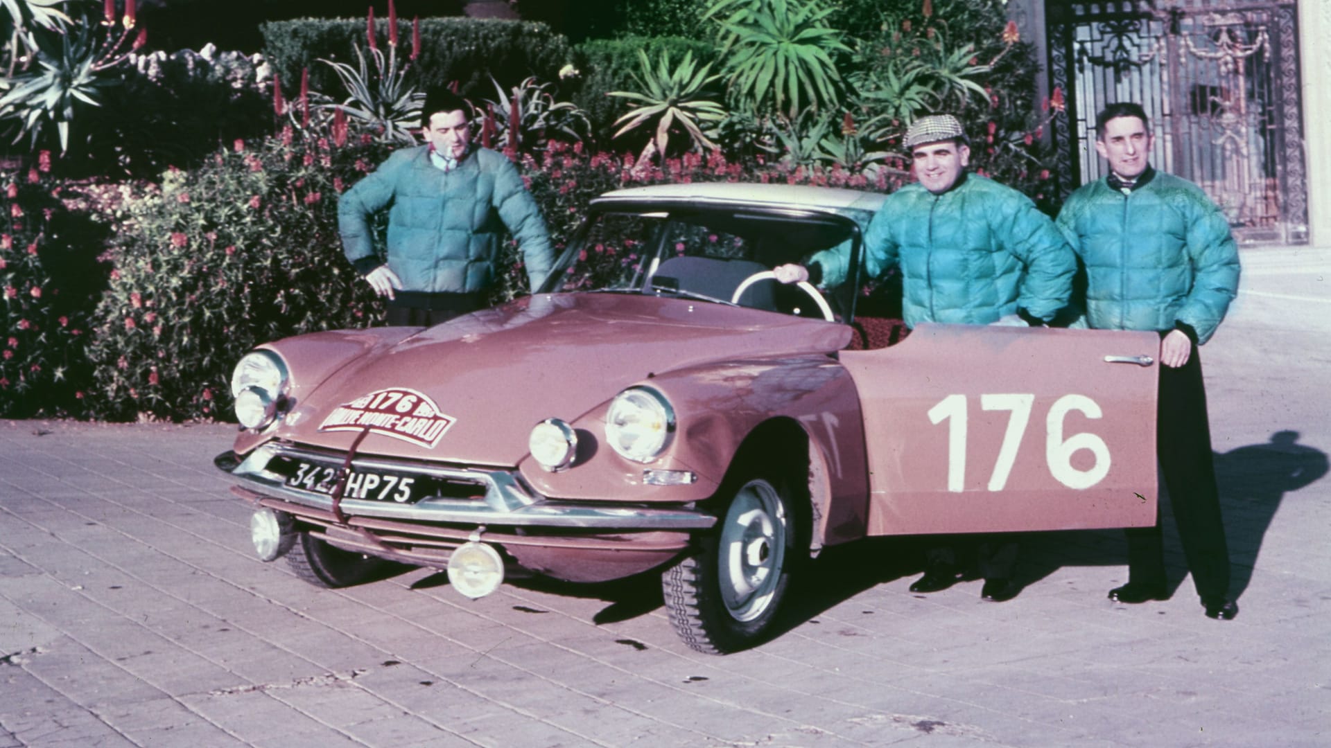 Rennauto: Die DS 19 bei der Rallye Monte Carlo 1959.