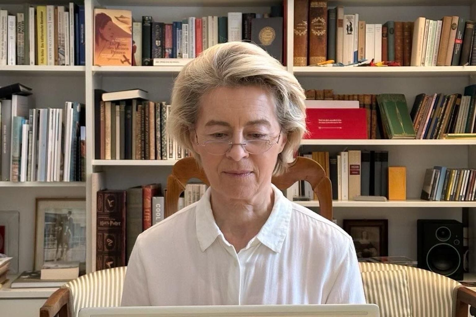 Von der Leyen im Homeoffice