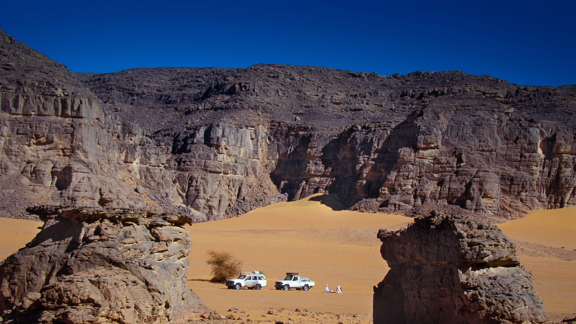 Die Sahara in Algerien (Archivbild): Hier sollen Islamisten eine Spanierin entführt haben-