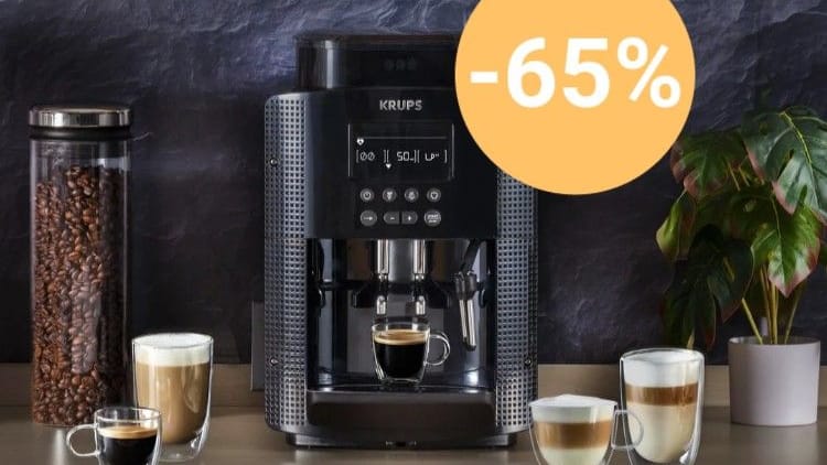 Heute gibt es bei Lidl einen Kaffeevollautomaten von Krups zum Rekordpreis.