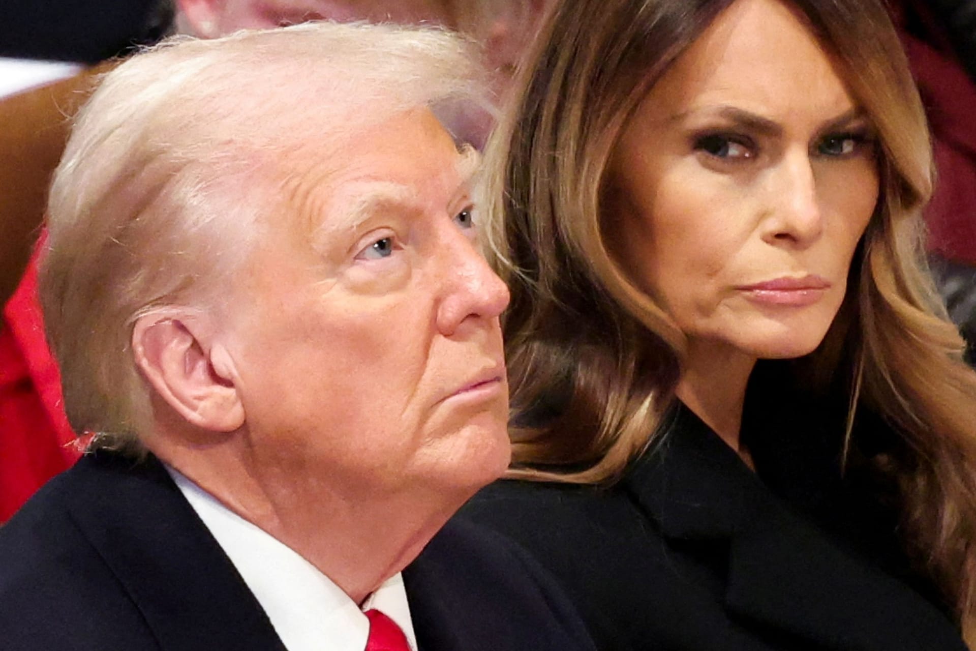 Donald Trump und seine Frau Melania in der National Cathedral in Washington, D.C.