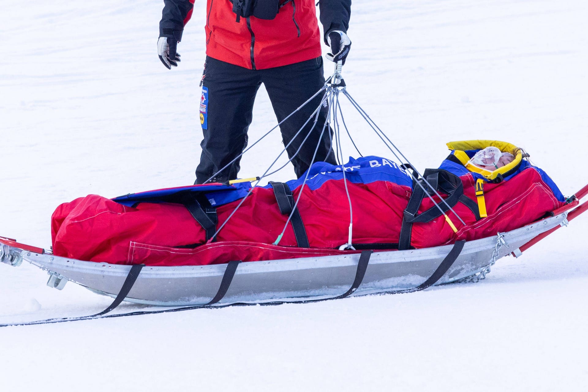 Tereza Nová: Sie stürzte im Training in Garmisch.