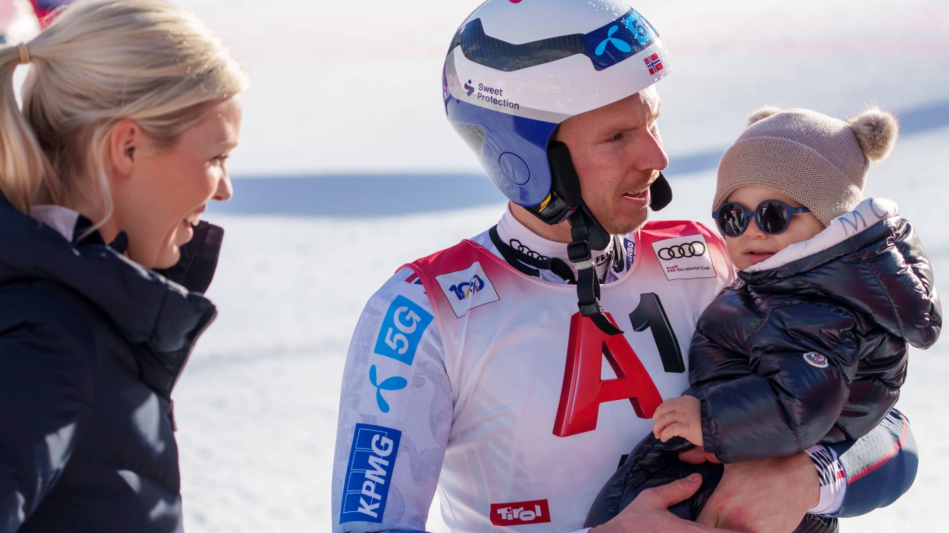 Henrik Kristoffersen und Tonje Barkenes (l.) mit Sohn Emil: Das Paar wird dieses Jahr heiraten.