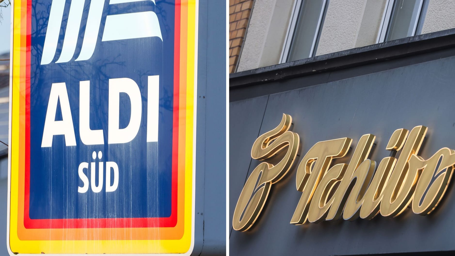 Aldi Süd und Tchibo