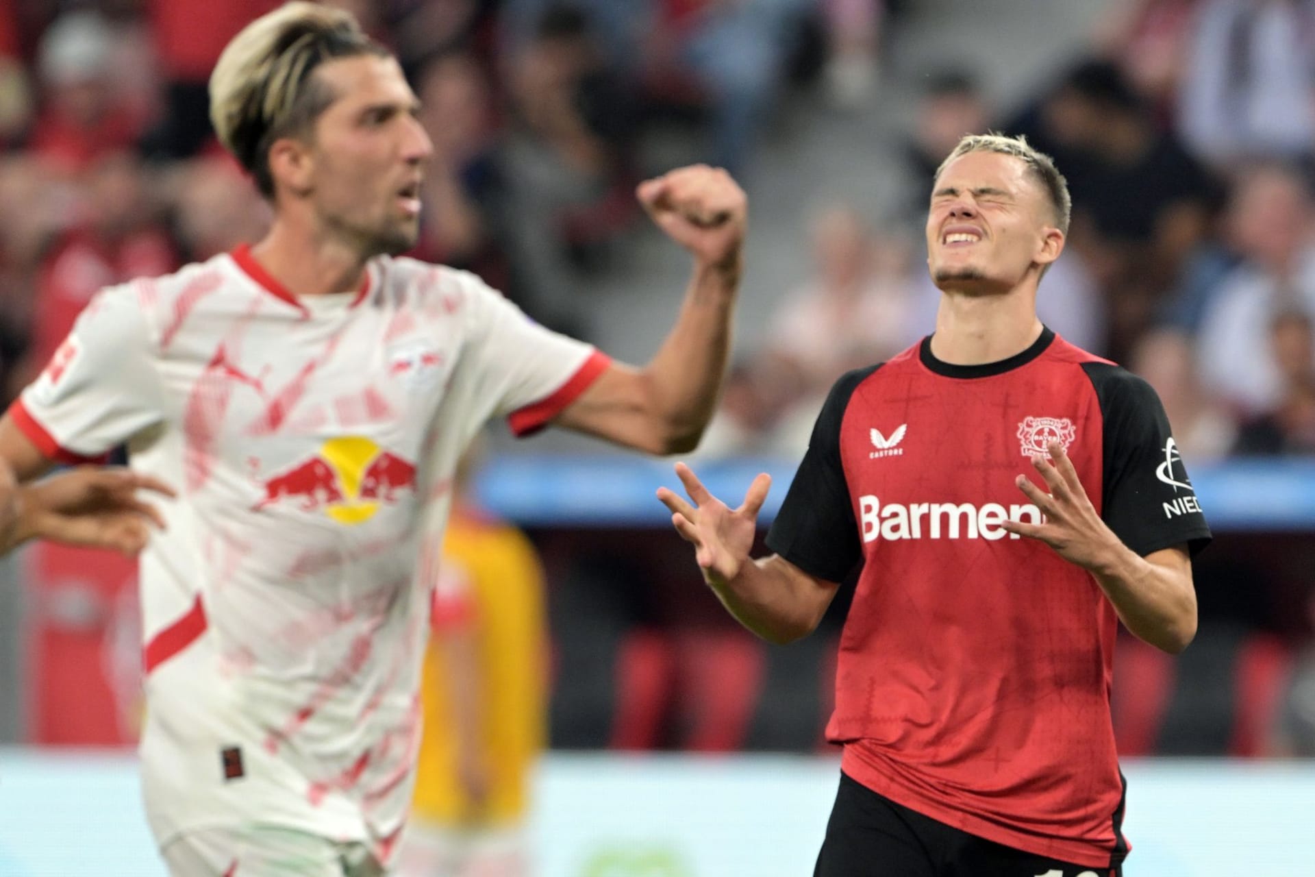 Kevin Kampl (l) und Florian Wirtz