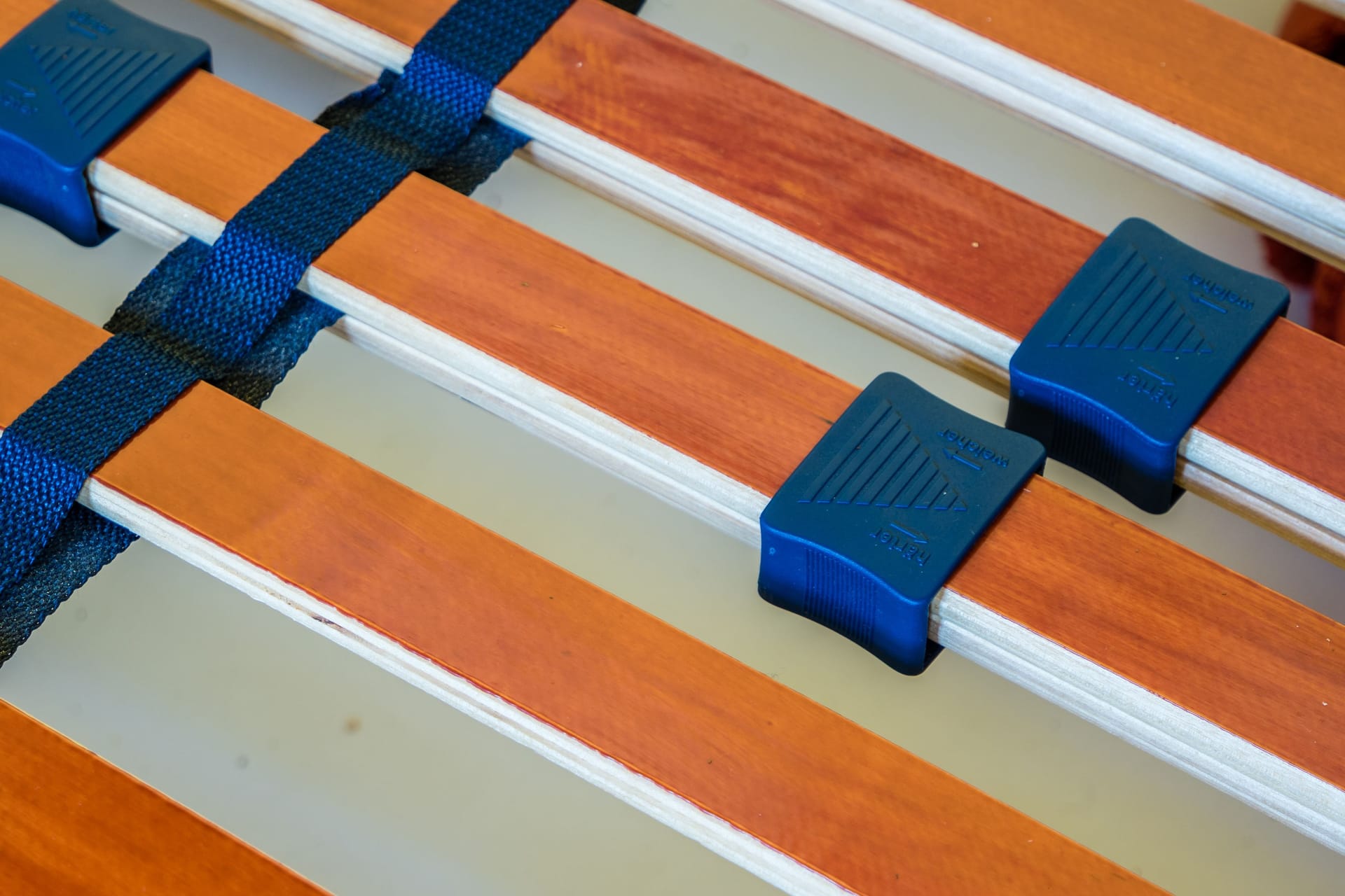 Slatted frame from the bed