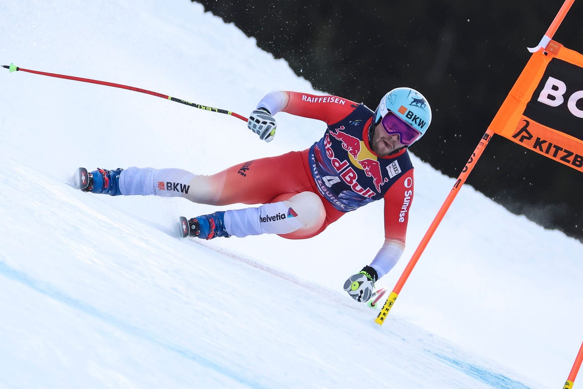 Alexis Monney: Der Schweizer wurde Zweiter in Kitzbühel.