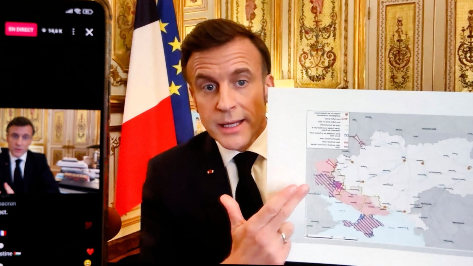 Macron informiert Internetnutzer über die Lage in der Ukraine