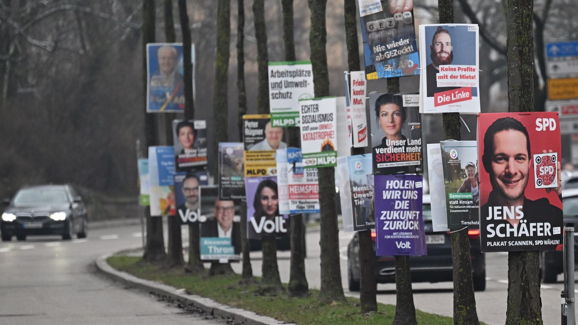 Wahlkampf Bundestagswahl - Plakate