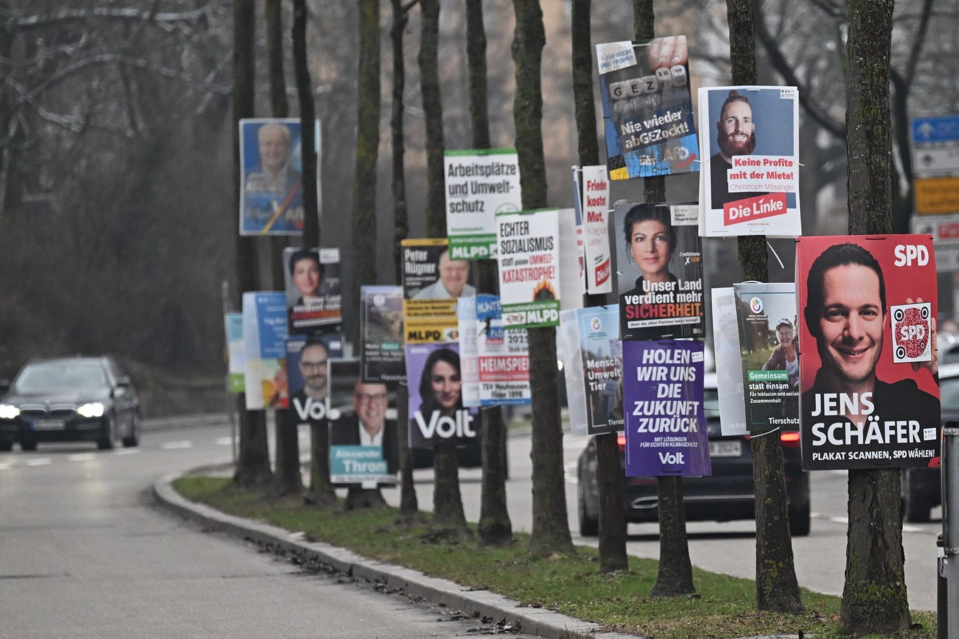 Wahlkampf Bundestagswahl - Plakate