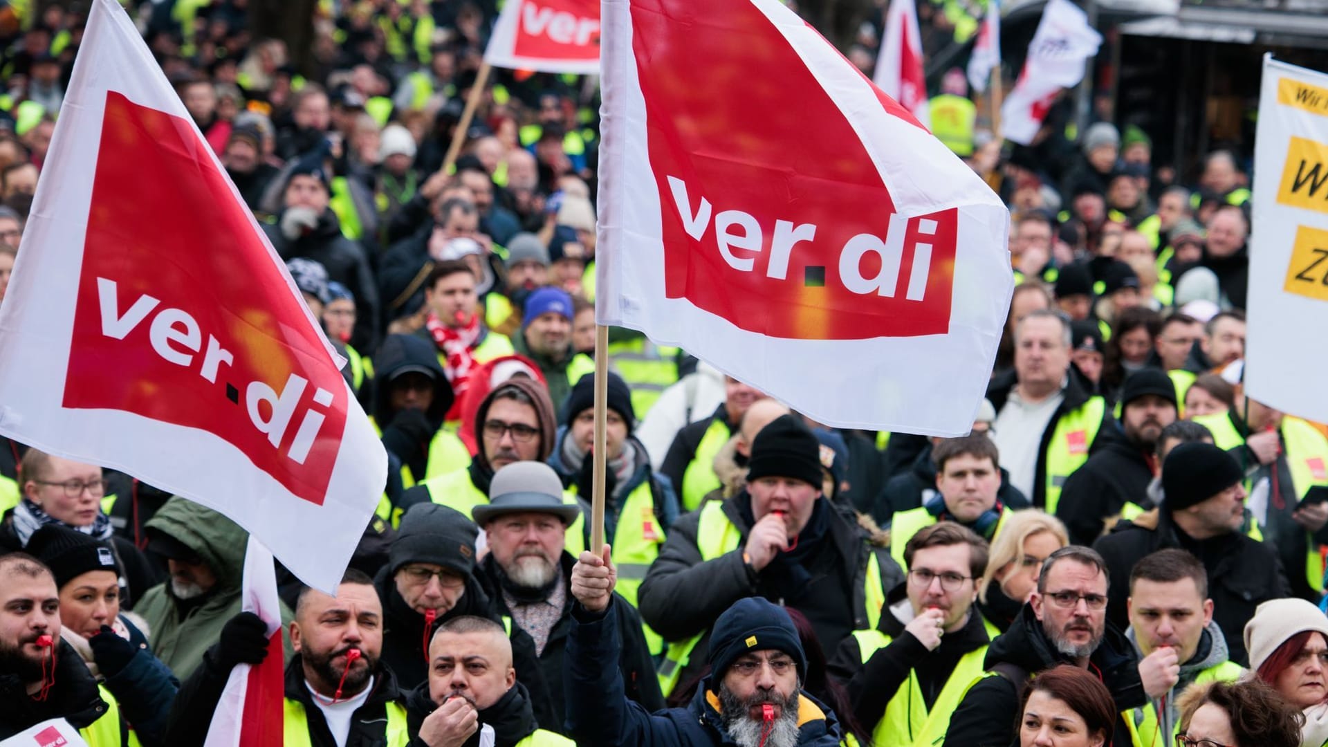 Verdi-Streik (Symbolfoto): Rund 1.500 Teilnehmer werden erwartet.