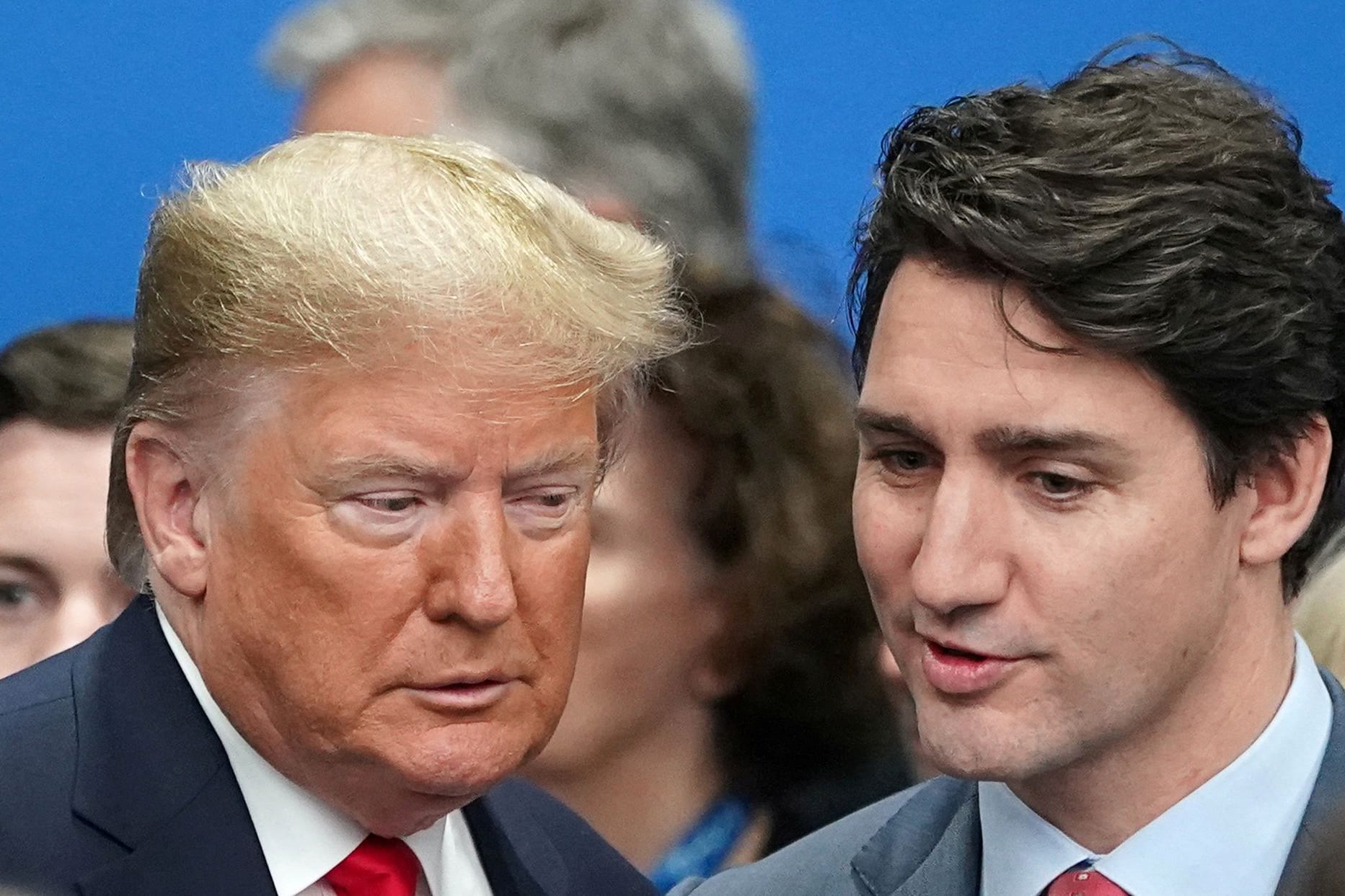 Donald Trump und Justin Trudeau beim Nato-Treffen im Jahr 2019: Zwei alte Bekannte.