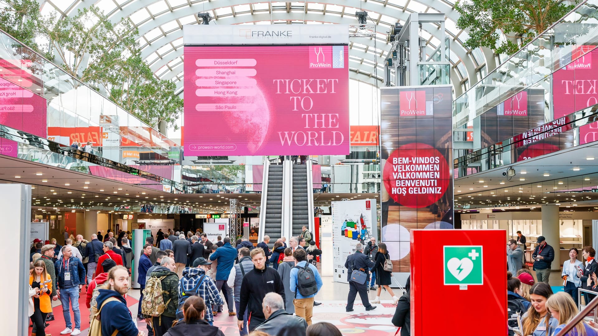 Vom 16. bis 18. März präsentieren sich rund 5.400 Aussteller aus 65 Nationen auf der ProWein.