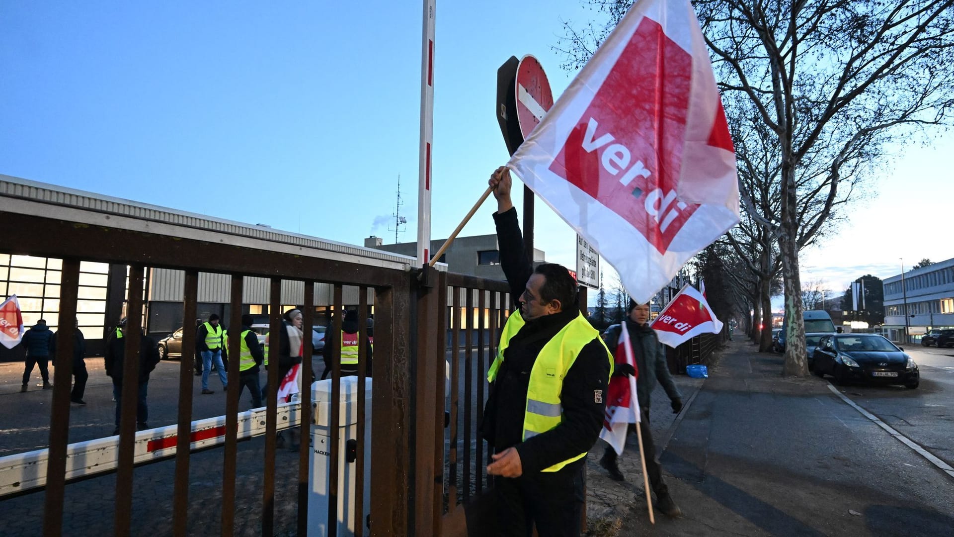 Warnstreiks privates Omnibusgewerbe