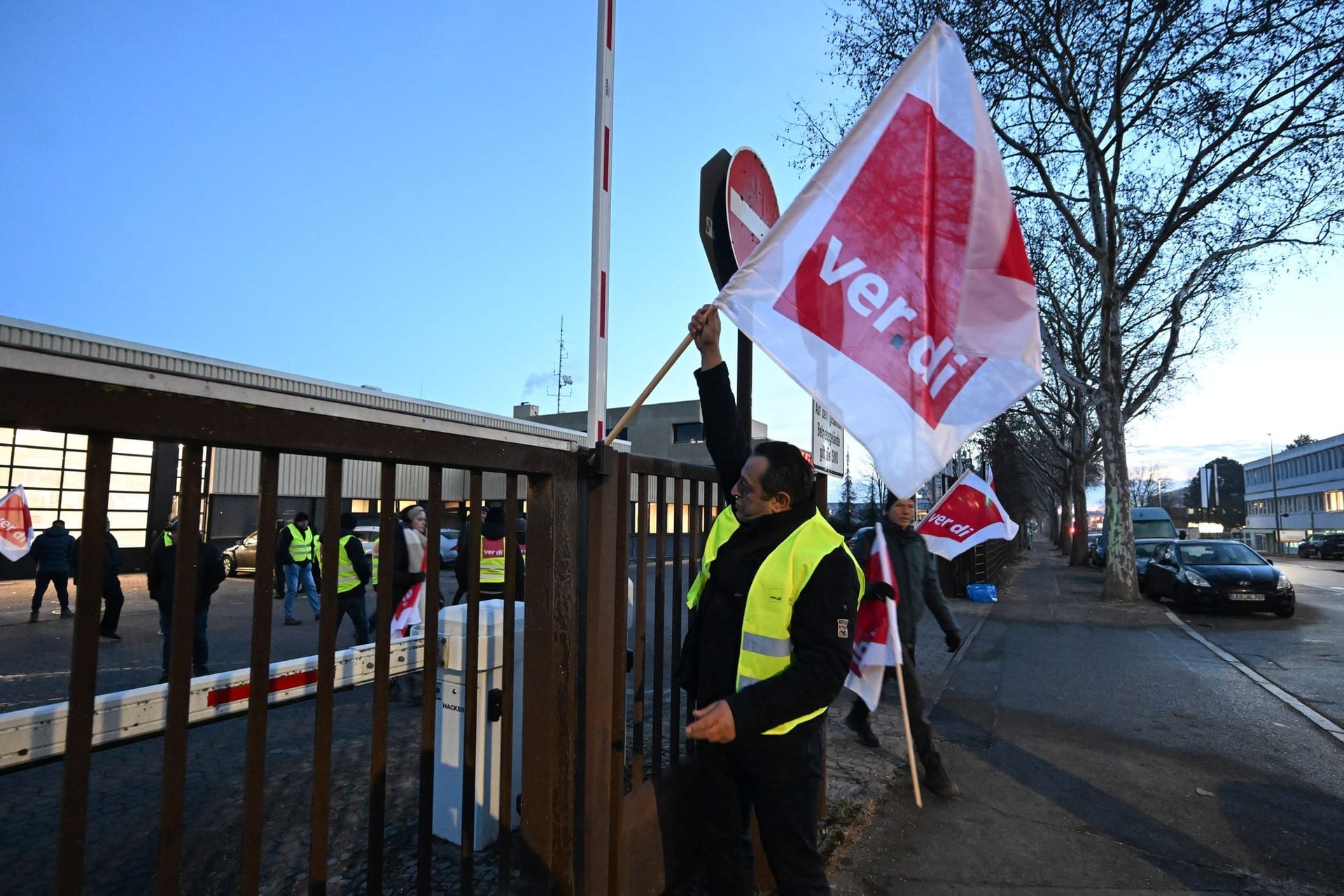 Warnstreiks privates Omnibusgewerbe