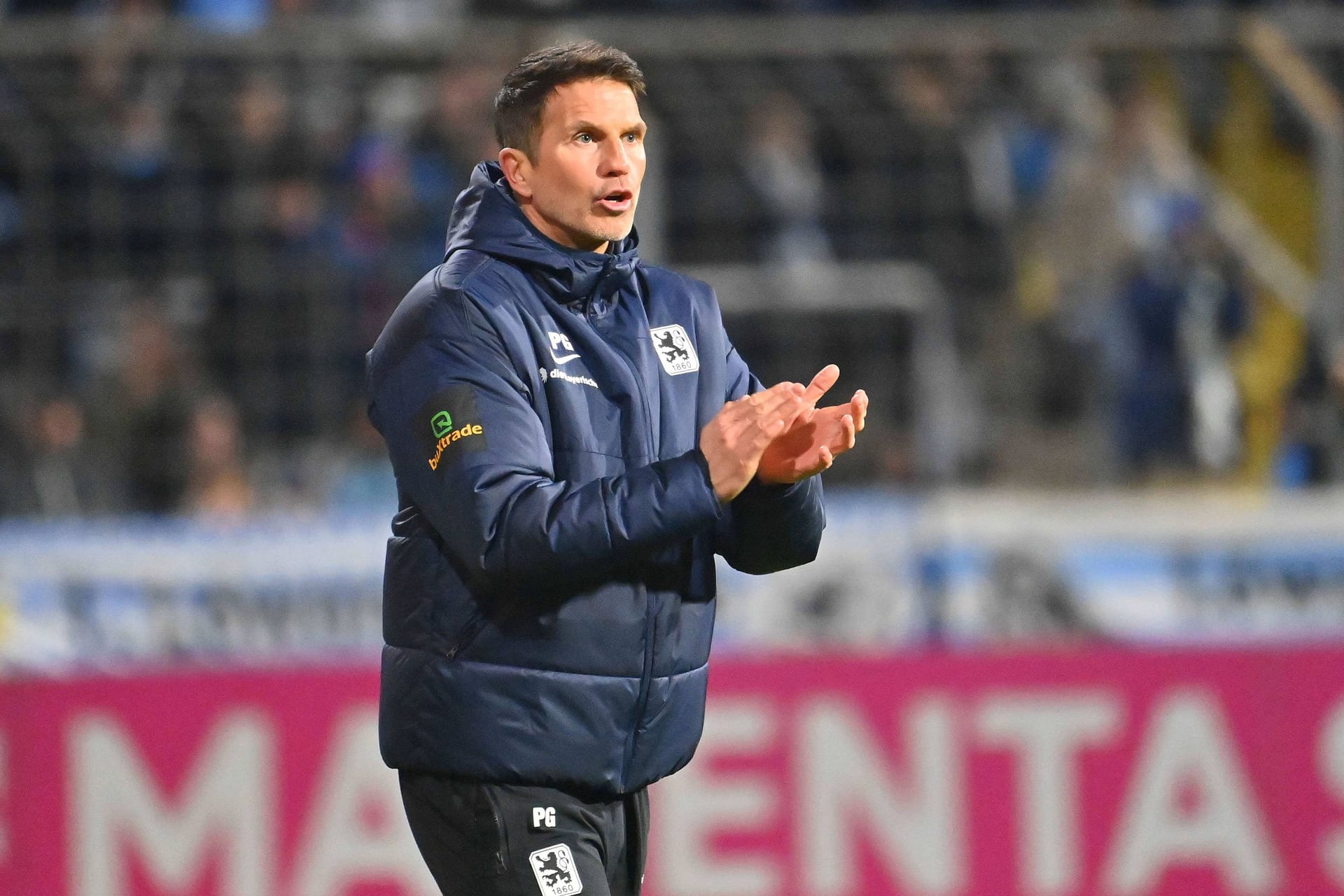 Patrick Glöckner: Der Trainer von 1860 München geht mit Zuversicht ins Spiel gegen Arminia Bielefeld.