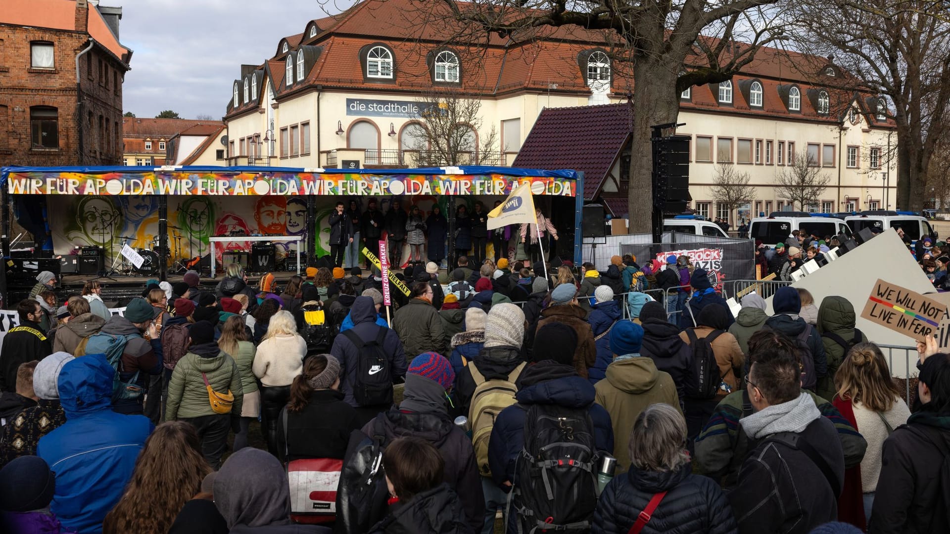 Demonstration gegen Junge Alternative (JA)